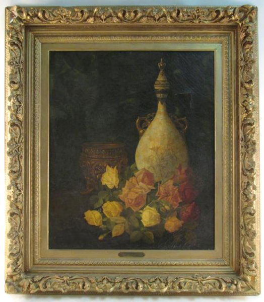 JEAN BAPTISTE ROBIE OIL ON CANVAS PAINTING NATURA (1 of 10)