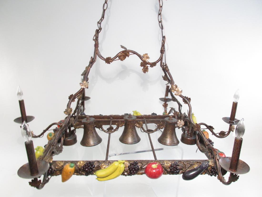 HUGE CONTEMPORARY HARVEST STYLE CHANDELIER (1 of 6)