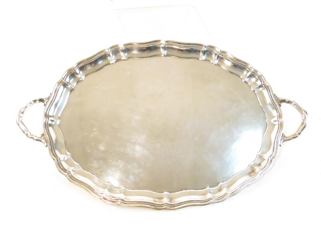 HEAVY GORHAM STERLING SILVER PLATTER (1 of 3)
