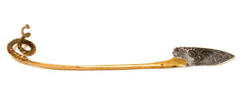 DAVID PAUL BACHARACH ENGRAVED BRONZE LETTER OPENER (1 of 4)