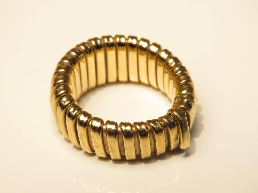ITALIAN 14K YELLOW GOLD FLEX RING 5.4 GRAMS (1 of 2)