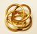 LADIES 14K YELLOW GOLD BROOCH - RINGS 7G
