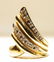 LADIES 14K YELLOW GOLD DIAMOND COCKTAIL RING SZ 6