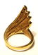 LADIES 14K YELLOW GOLD DIAMOND COCKTAIL RING SZ 6 - 2