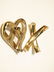 THREE LADIES 14K YELLOW GOLD BROOCHES - 3
