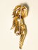 THREE LADIES 14K YELLOW GOLD BROOCHES - 5