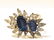 18K WHITE GOLD SAPPHIRE & DIAMOND COCKTAIL RING