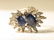 18K WHITE GOLD SAPPHIRE & DIAMOND COCKTAIL RING - 2