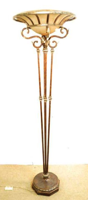 TUSCAN STYLE TORCHIERE FLOOR LAMP (1 of 6)