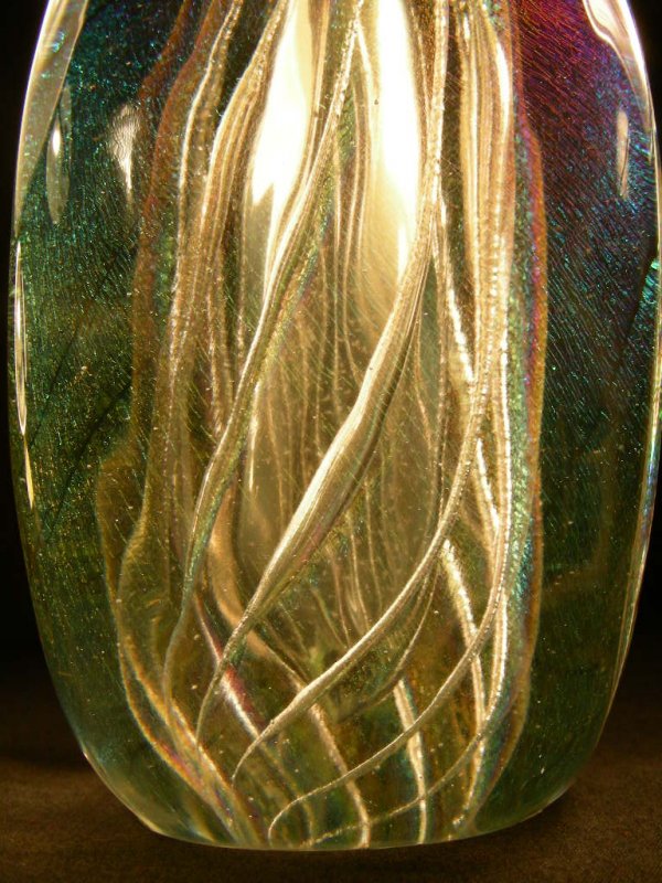 476 LG VINTAGE EICKHOLT ART GLASS PAPERWEIGHT 1984 Lot 476