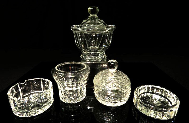 GROUP LOT OF 5 WATERFORD, BACCARAT & CUT CRYSTAL (1 of 6)
