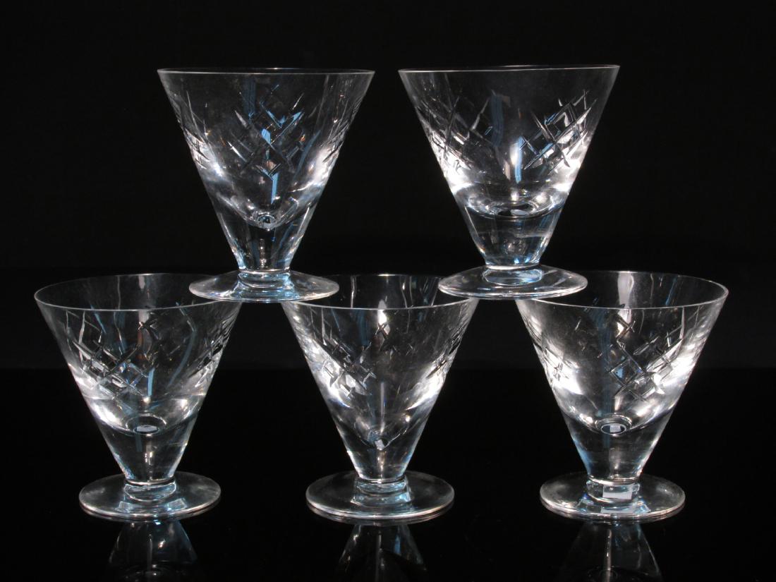 FIVE VINTAGE WATERFORD CRYSTAL GLASSES (1 of 4)