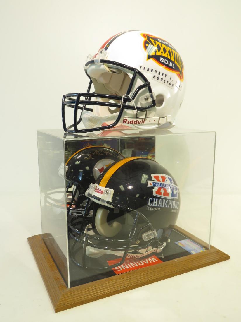 JEROME BETTIS AUTOGRAPHED STEELERS HELMET, ETC (1 of 5)