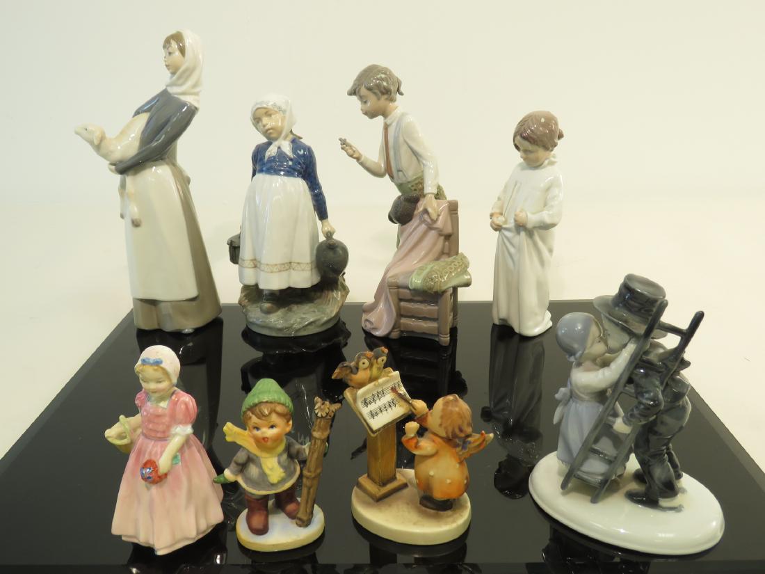 LOT OF 7 PORCELAIN FIGURINES B&G, COPENHAGEN ETC (1 of 12)