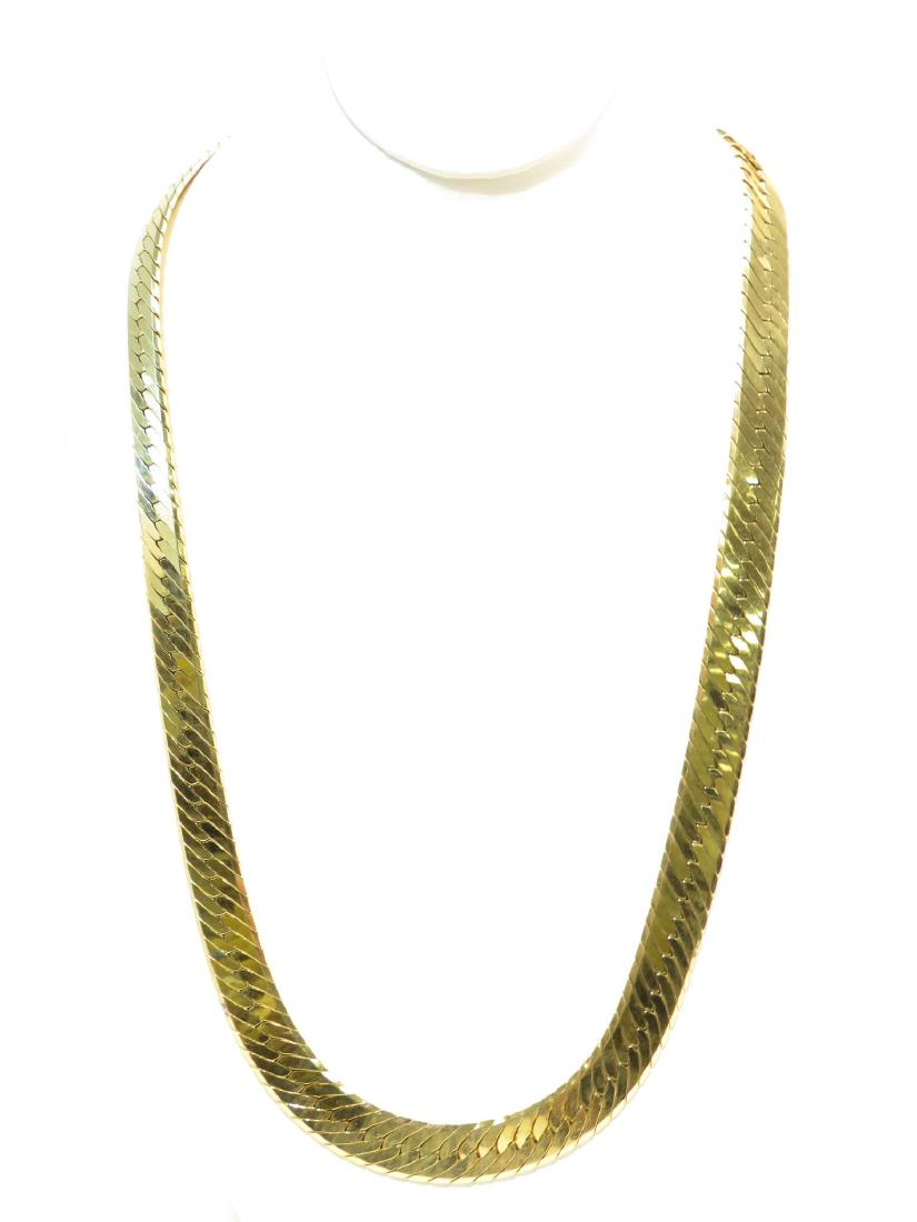 15mm gold herringbone chain