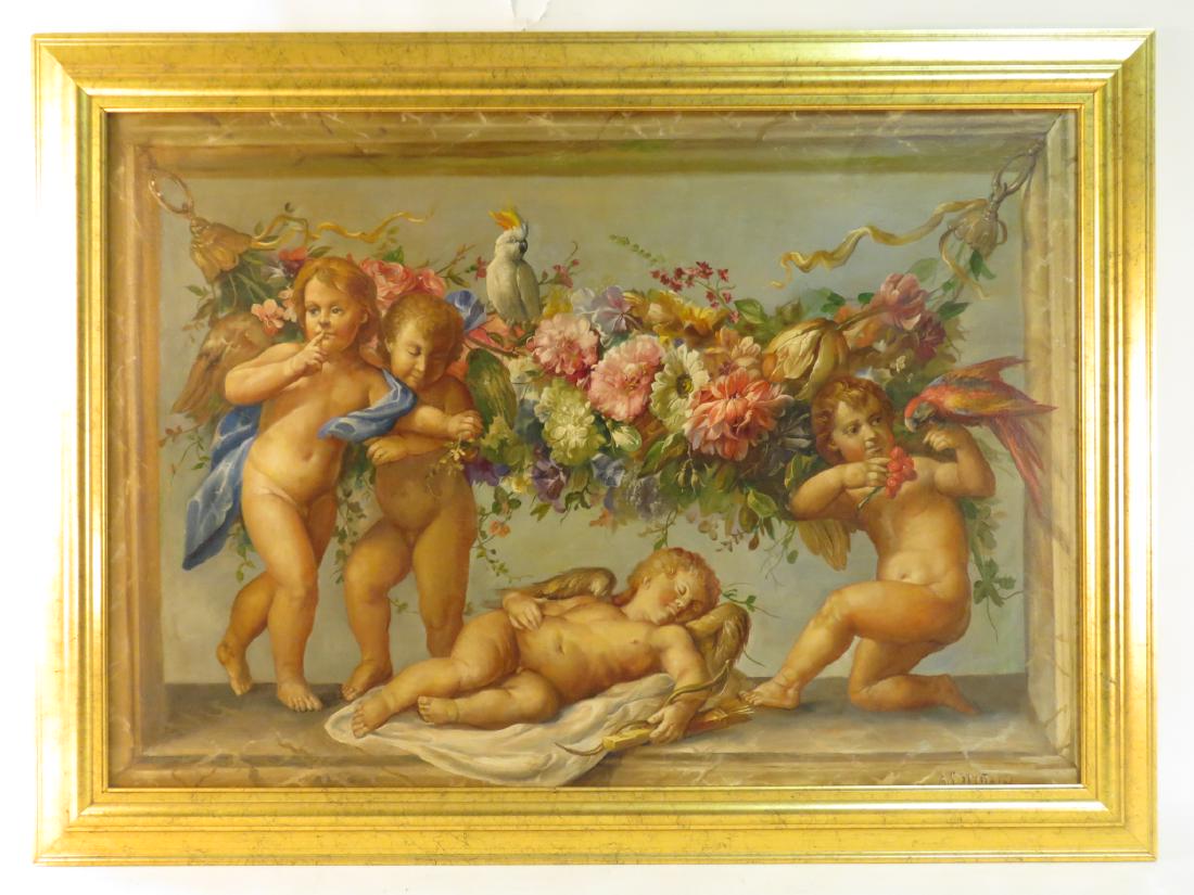 ALBERTO SPINZIO FRAMED OIL ON CANVAS PAINTING (1 of 7)