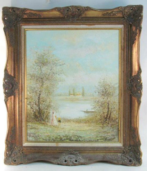 Vintage Oil On Canvas Painting By J Moreau Sep 12 18 Auctions Neapolitan In Fl Vintage Oil On Canvas Painting By J Moreau Sep 12 18 Auctions Neapolitan In Fl
