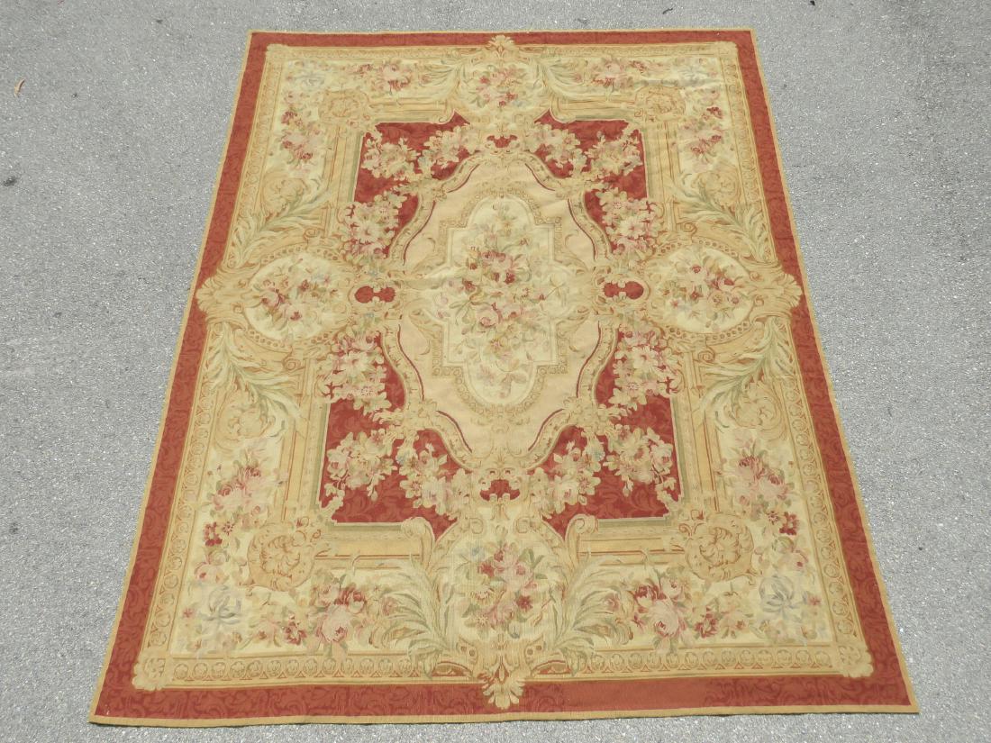 LARGE AUBUSSON STYLE NEEDLEPOINT CARPET (1 of 6)