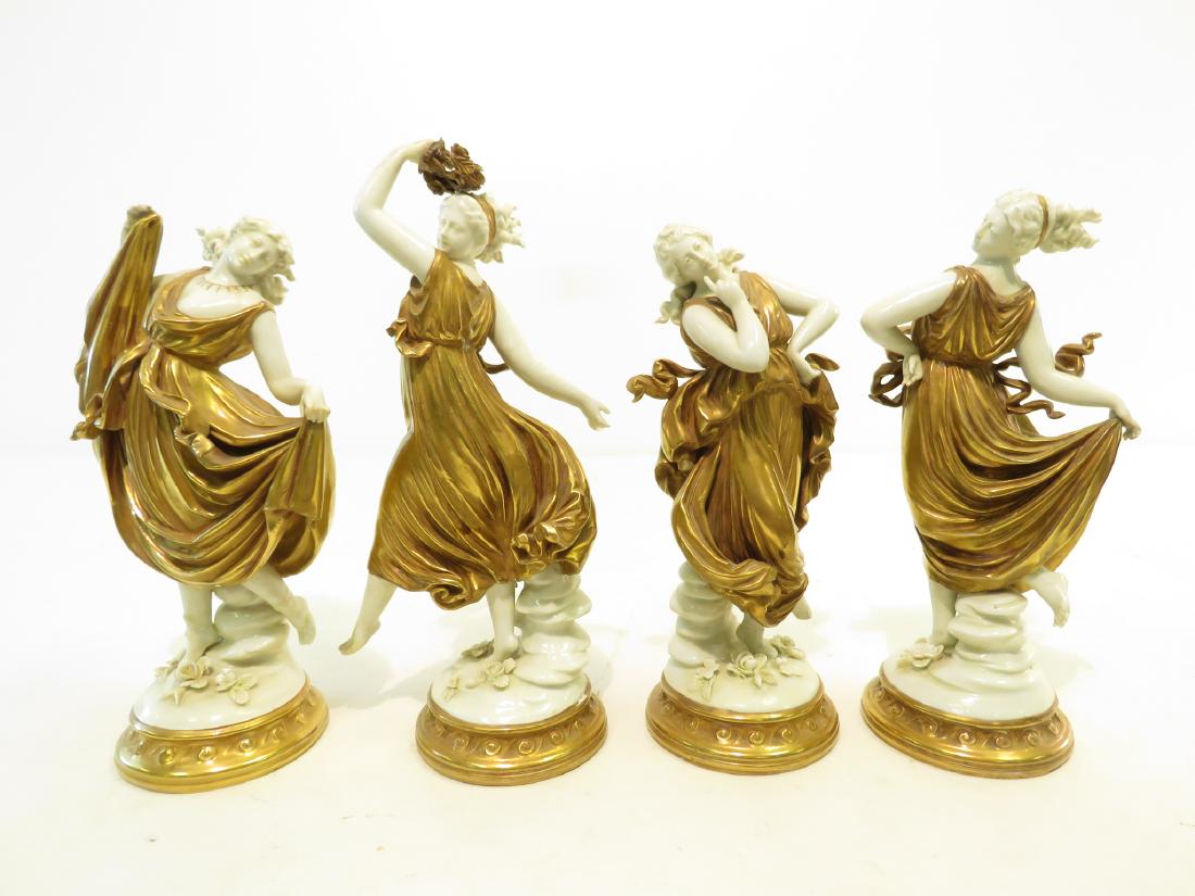 LOT OF 4 GERMAN VOLKSTEDT PORCELAIN FIGURINES (1 of 7)