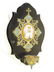 ANTIQUE ITALIAN SLATE & CHAMPLEVE HOLY WATER FONT