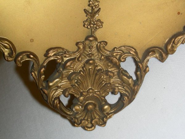 ANTIQUE GILT FRAMED HAND PAINTED SCENIC PLATE - 6
