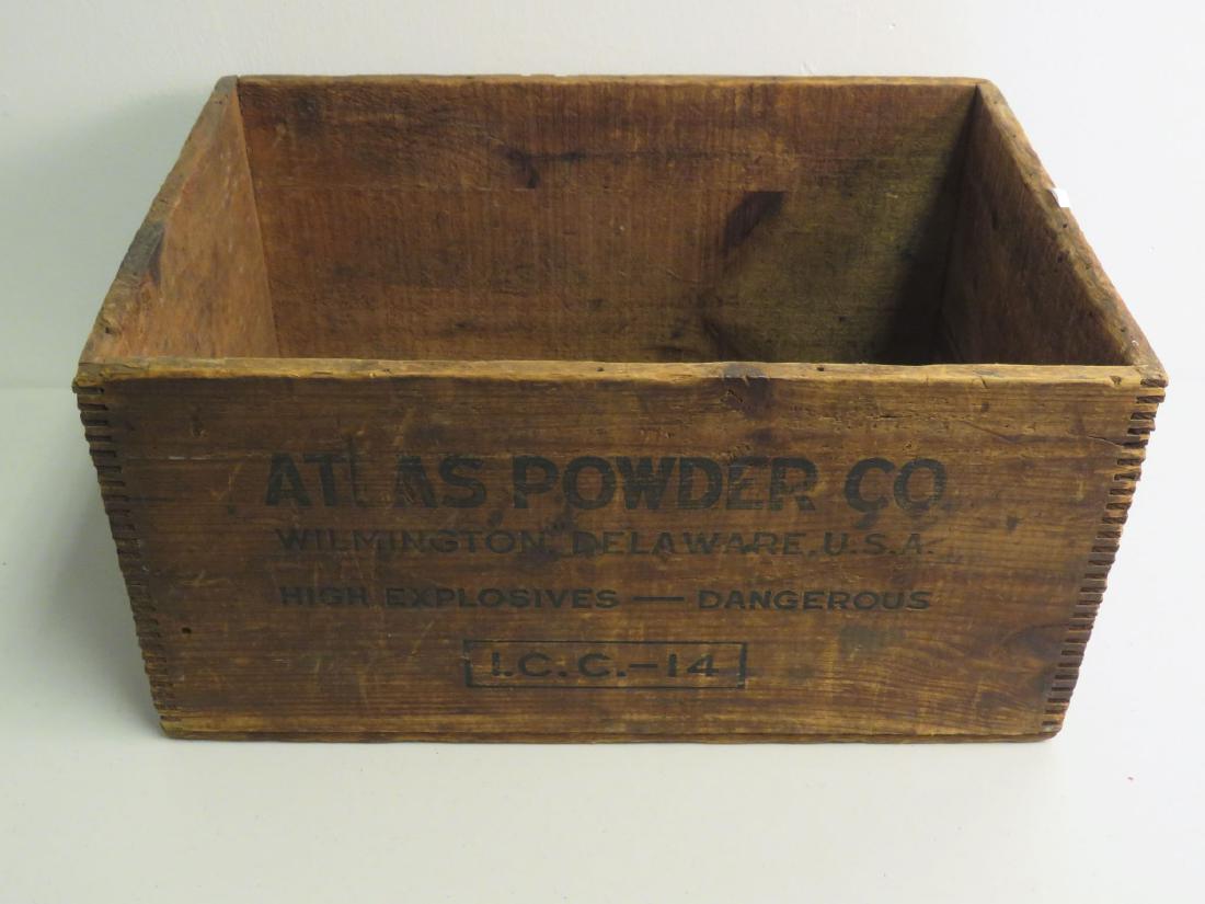 WOODEN CRATE - ATLAS POWDER CO. U.S.A (1 of 4)