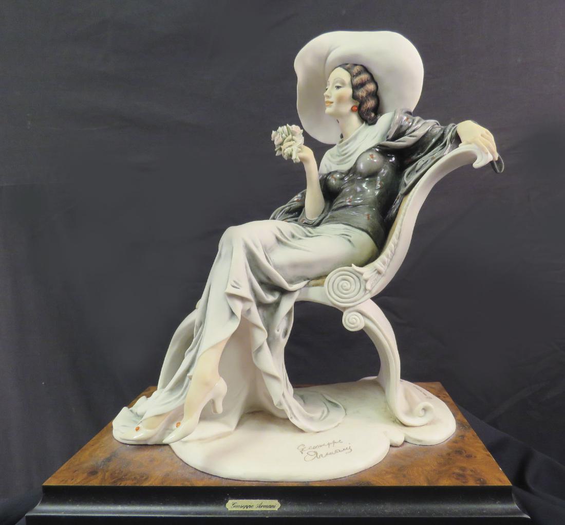 GIUSEPPE ARMANI FIGURINE: LADY ON CHAISE LOUNGE (1 of 6)
