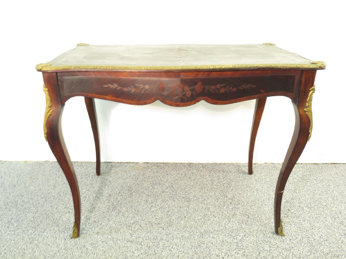 ANTIQUE PARQUETRY INLAID DESK OR VANITY TABLE (1 of 7)