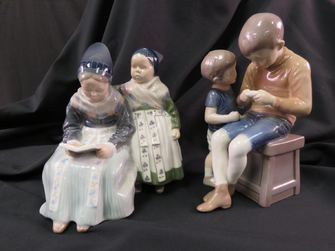 ROYAL COPENHAGEN & B&G FIGURES: 2 GIRLS & 2 BOYS (1 of 7)