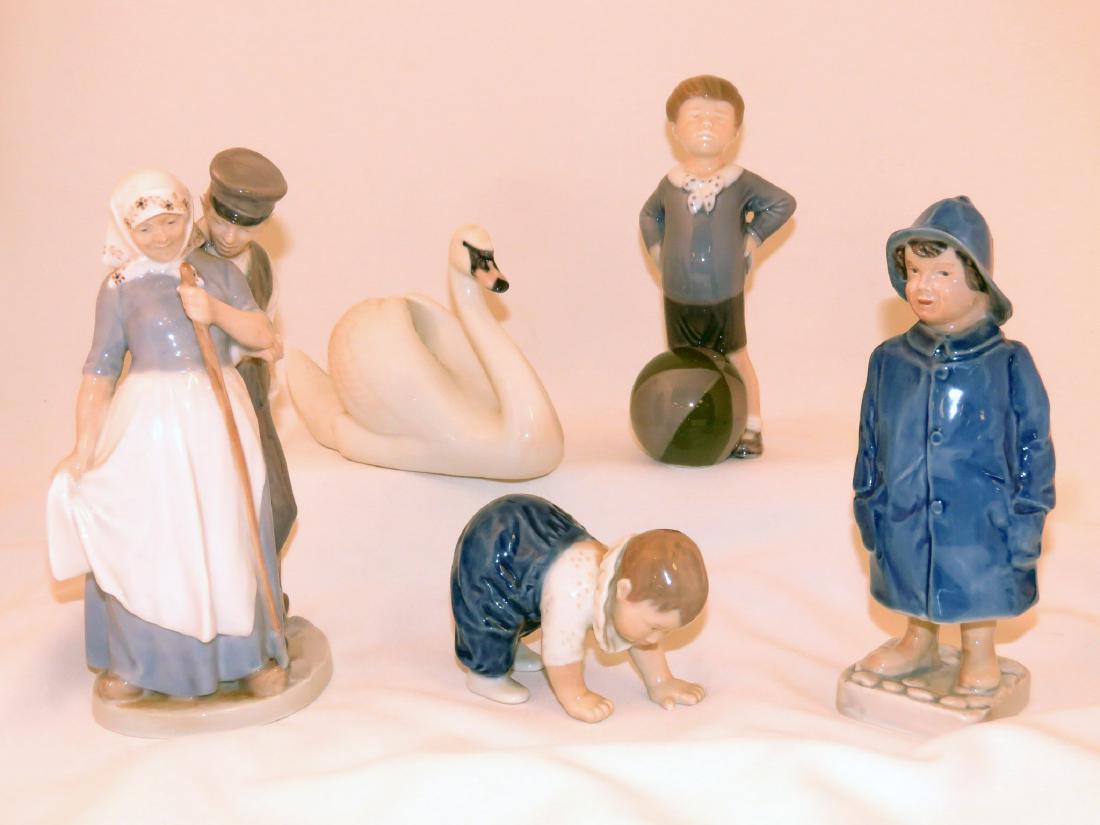 FIVE B & G PORCELAIN FIGURES OF CHILDREN (1 of 5)