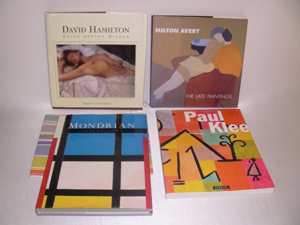FIVE CONTEMPORARY ART BOOKS REFERENCE BOOKS: Kenneth Noland-Thems & Variations, 1958-200 by The Farnsworth Art Museum, Milton Avery-The Late Paintings by Robert Hobbs, David Hamilton by Marion Von Schroder, Paul Klee by Jean-Louis Ferrier and Mo