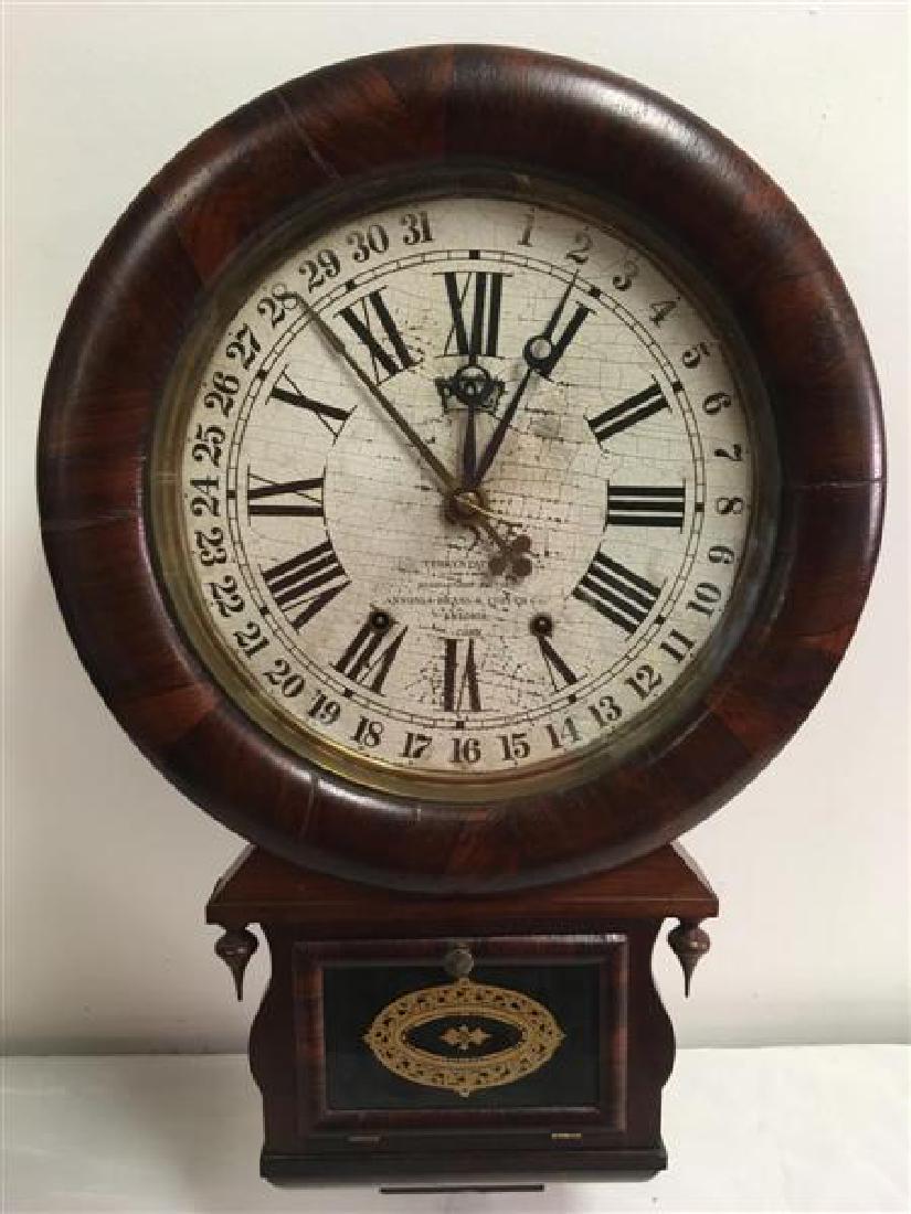 ANSONIA BRASS & COPPER CO CALENDAR CLOCK (1 of 6)