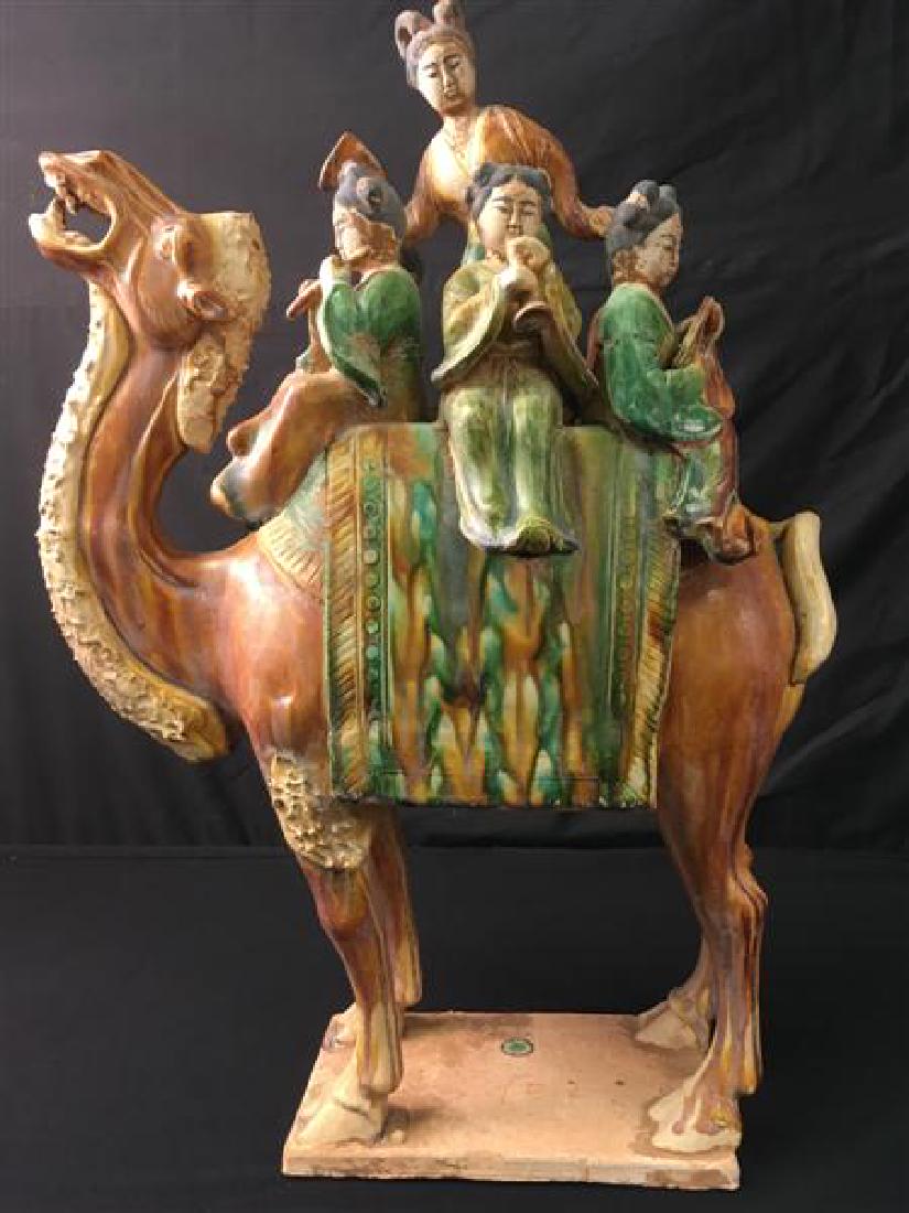 LARGE CHINESE POTTERY CAMEL (1 of 7)