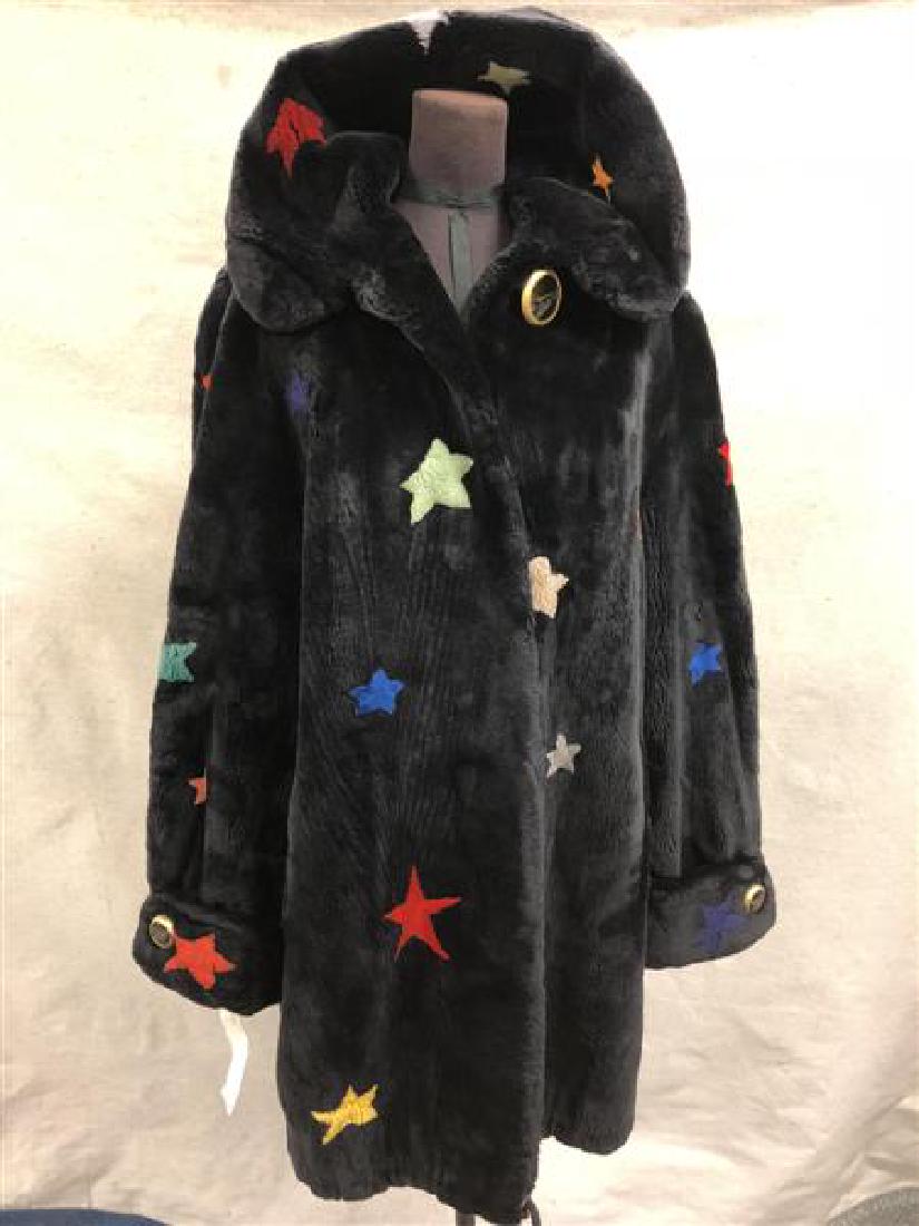 ZUKI CANADIAN SHEARED BEAVER COAT WITH STARS (1 of 5)