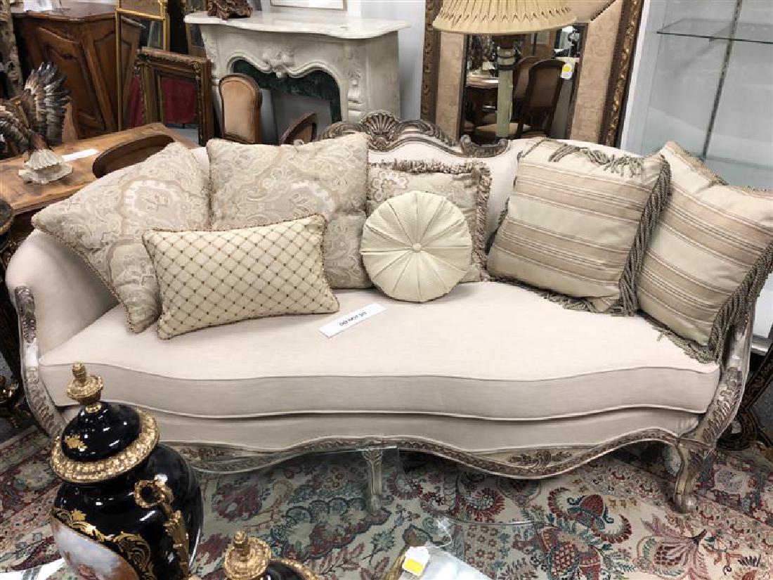FRENCH STYLE WOOD CARVED SOFA (1 of 4)