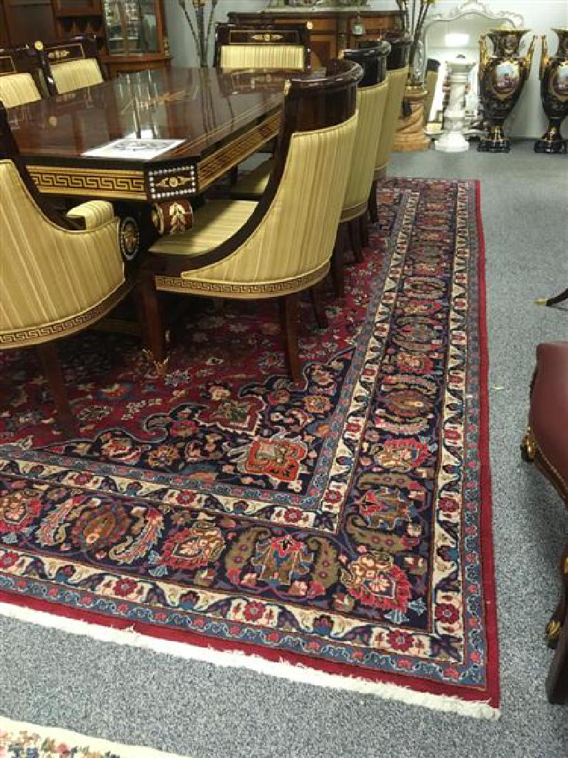 HAND KNOTTED KASHAN PERSIAN WOOL RUG 9' X 13' (1 of 5)