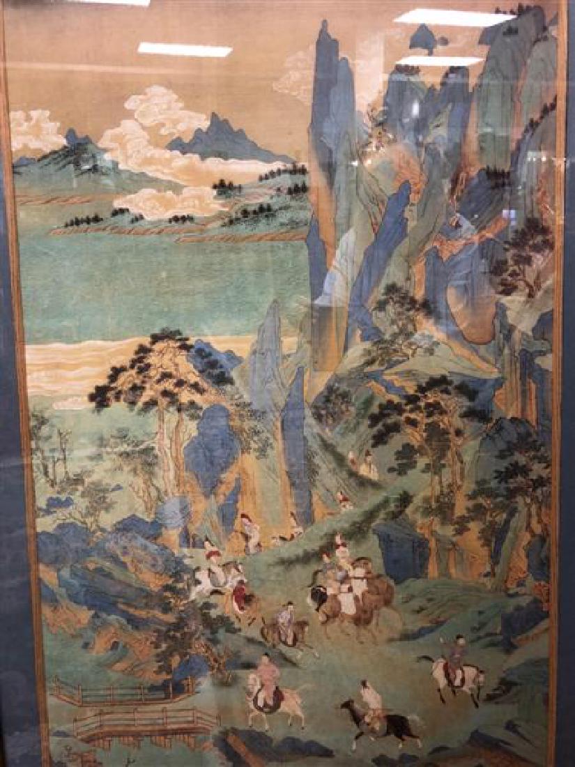 LARGE ASIAN OFFSET LITHOGRAPH: Landscape (1 of 2)