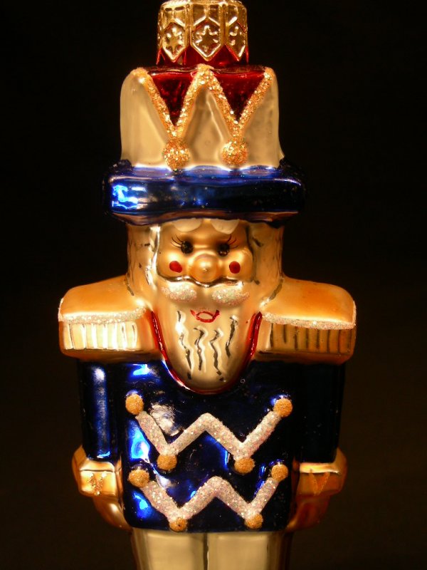 CHRISTOPHER RADKO ORNAMENT SOLDIER RED WHITE BLUE - 2
