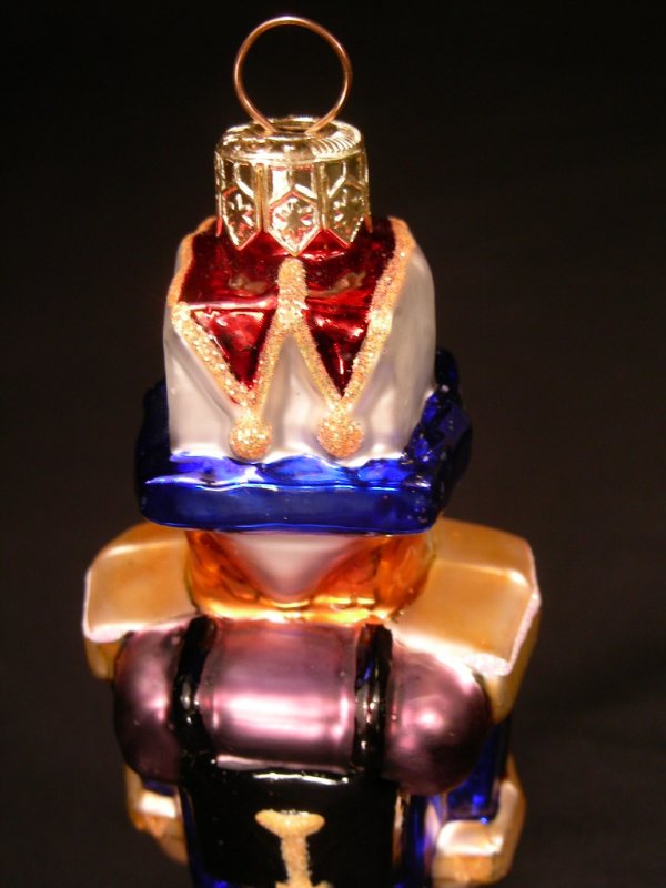 CHRISTOPHER RADKO ORNAMENT SOLDIER RED WHITE BLUE - 4