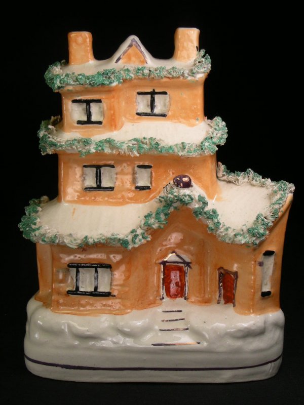 STAFFORDSHIRE COIN BANK MONEY BOX HOUSE