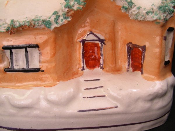 STAFFORDSHIRE COIN BANK MONEY BOX HOUSE - 5