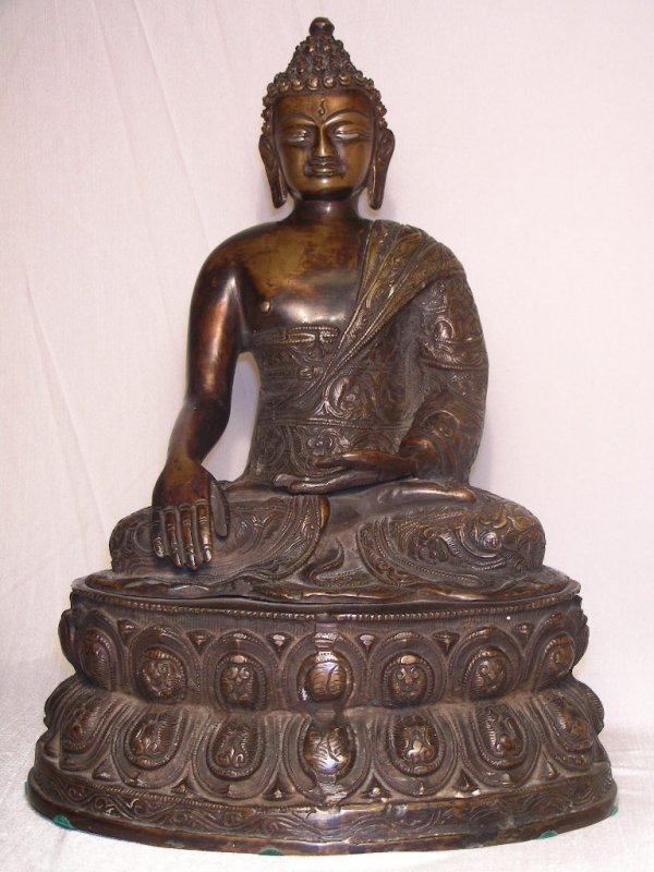 VINTAGE BRONZE / BRASS SCULPTURE OF BUDDHA