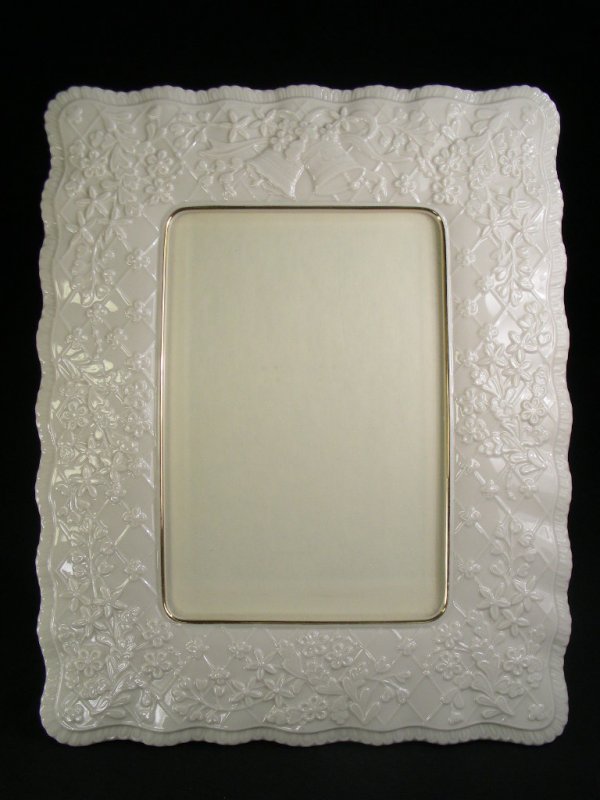 LARGE LENOX PORCELAIN PHOTO FRAME FLORAL