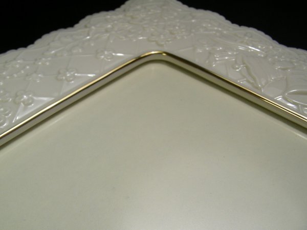 LARGE LENOX PORCELAIN PHOTO FRAME FLORAL - 6