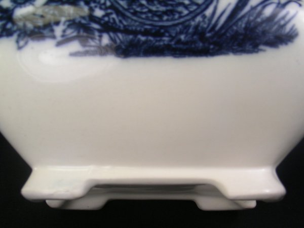 ENGLISH FLOW BLUE TEAPOT WITH LID - 3