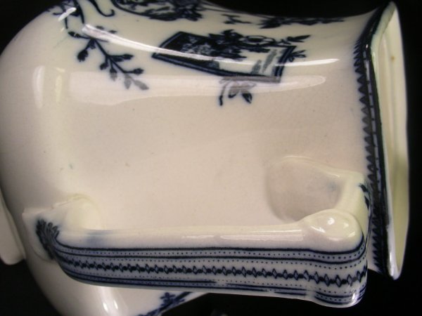 ENGLISH FLOW BLUE TEAPOT WITH LID - 6