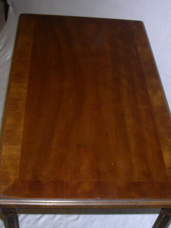 SMALL RECTANGULAR WOOD SIDE TABLE - 5