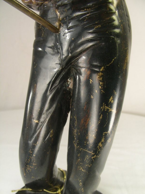BRONZE FIGURE OF A GOLFER - 5