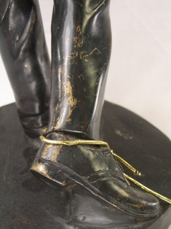BRONZE FIGURE OF A GOLFER - 8