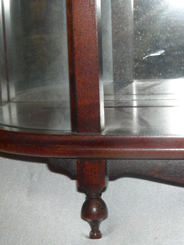 BUTLER STYLE CURIO WALL DISPLAY CASE TWO SHELVES - 2
